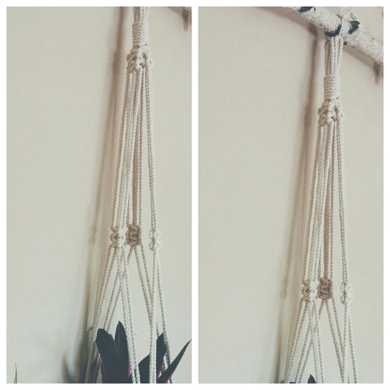 Macrame Plant Hanger, Hanging Planter